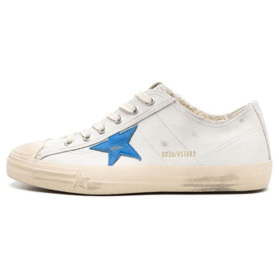 Golden Goose V Star Leather Low top Skateboard Shoes Men's White