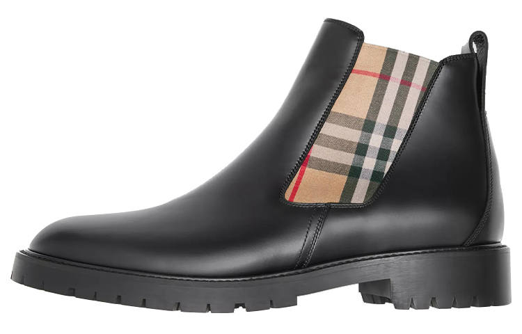 Burberry Ankle Length Chelsea Boots Men's Black