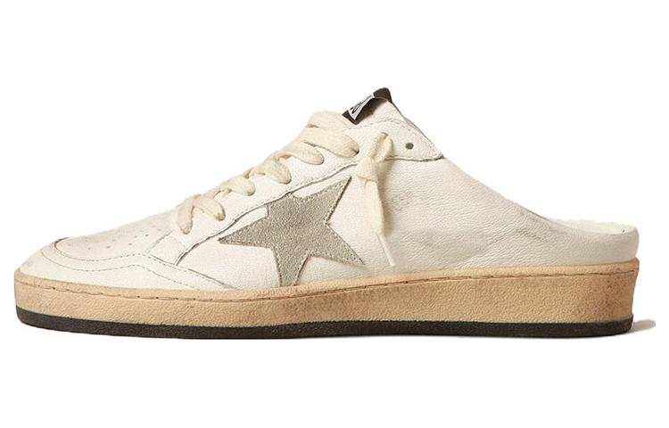 Golden Goose Ball Star Casual Rubber Sole Slip Resistant Closed Toe Slippers Women's Light Gray