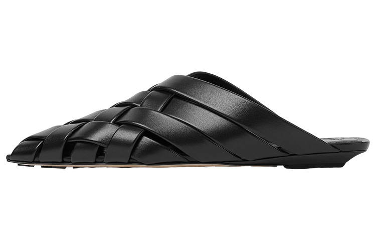 Bottega Veneta Closed Toe Slippers Women's Black