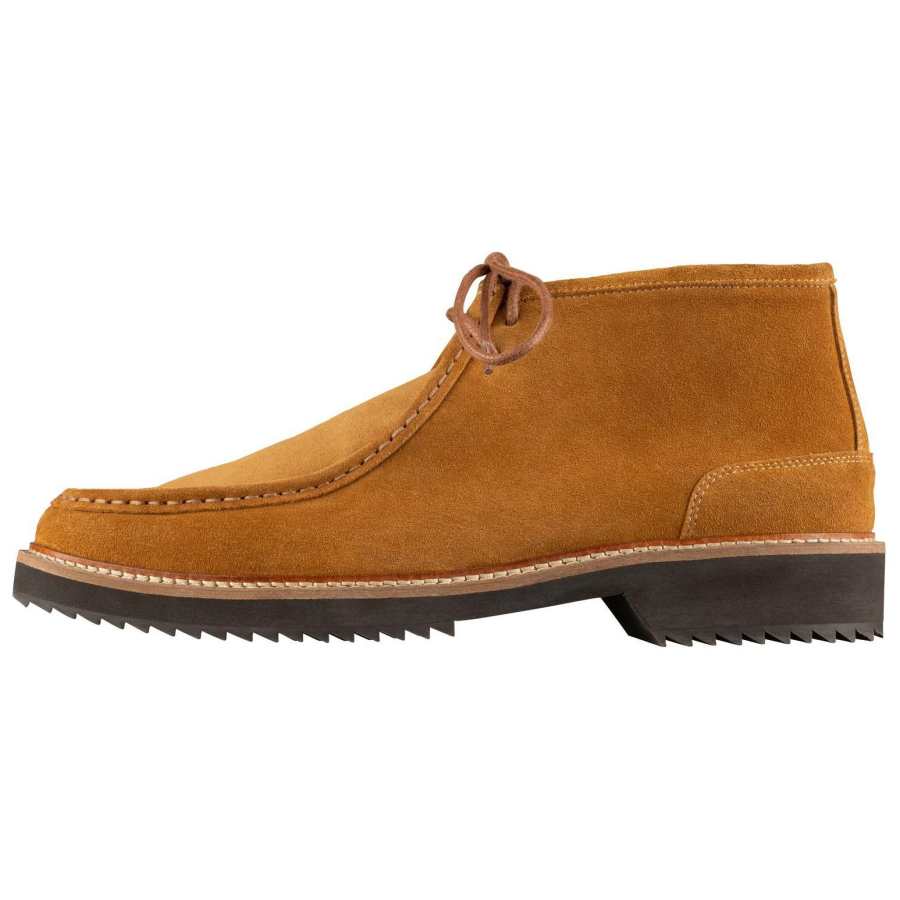A.P.C Leather Ankle Boots Men's Caramel
