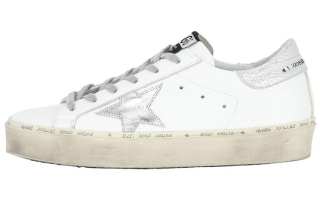 Golden Goose Hi Star White Silver Women's