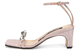 SERGIO ROSSI One Strap Sandals Women's Pink