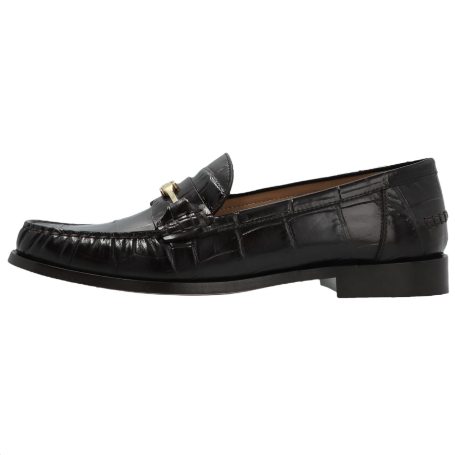 FERRAGAMO Vara Loafers 1.5cm Women's Dark Brown