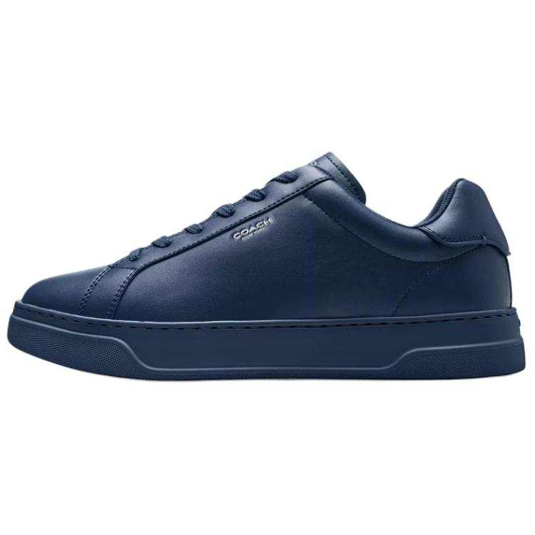 COACH COACH Highline Leather Low top Skateboard Shoes Men's Blue