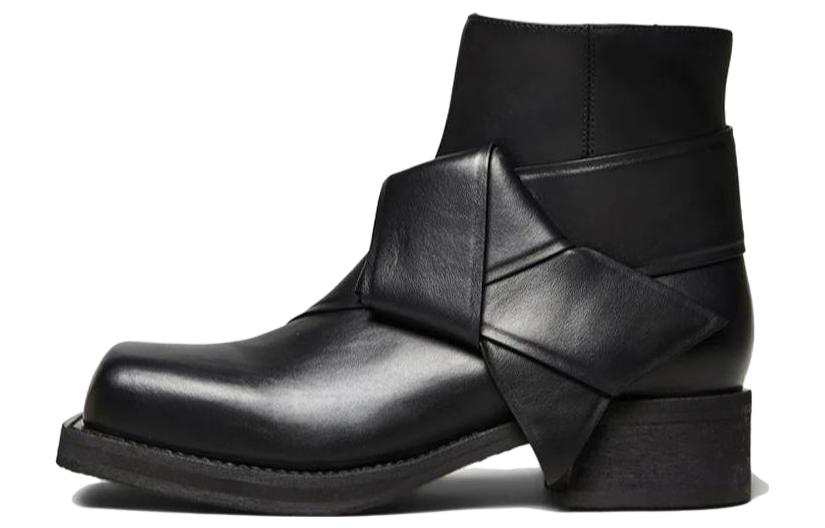 Acne Studios Acne Studios Knot-detail Leather Ankle Boots