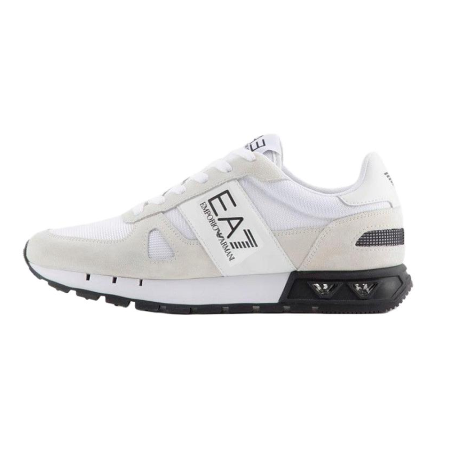 EMPORIO ARMANI EA7 Leather Low top Casual Shoes Men's White
