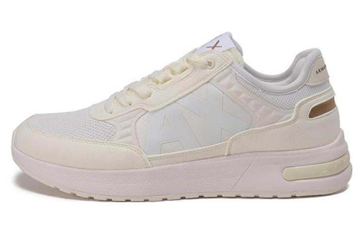 ARMANI EXCHANGE Fabric Low top Sports Casual Shoes Men's Ivory