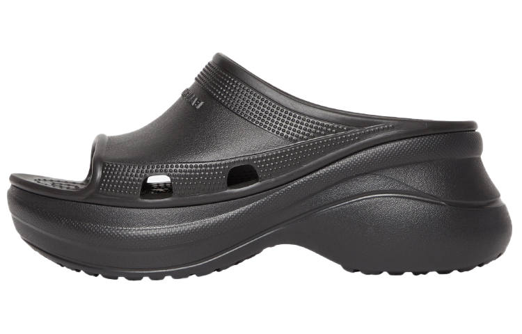 Balenciaga Crocs x Balenciaga Platform Quick Dry Quick Dry Slide Slippers Women's Black
