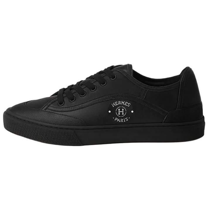 HERMES HERMES Get Epsom Low top Skateboard Shoes Men's Black