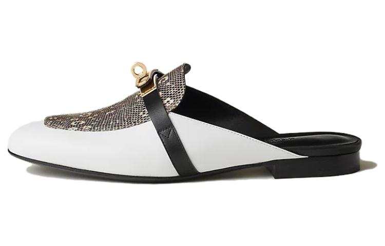HERMES HERMES Oz Closed Toe Slippers Women's White