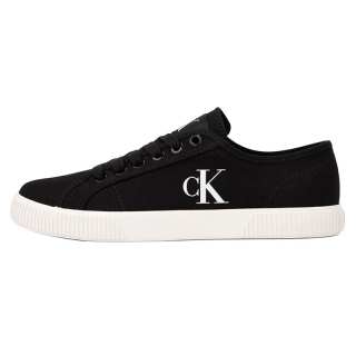 CALVIN KLEIN Low top Canvas Shoes Women's Black/White