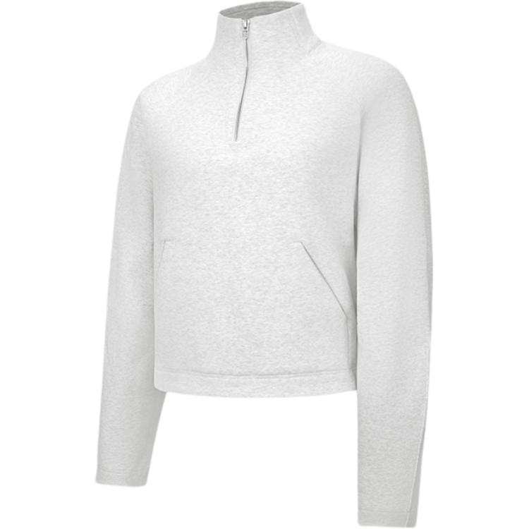 Lululemon Sweatshirts Women's Mixed Color Super Light Gray/HCUG Hooded Non Detachable Moderate