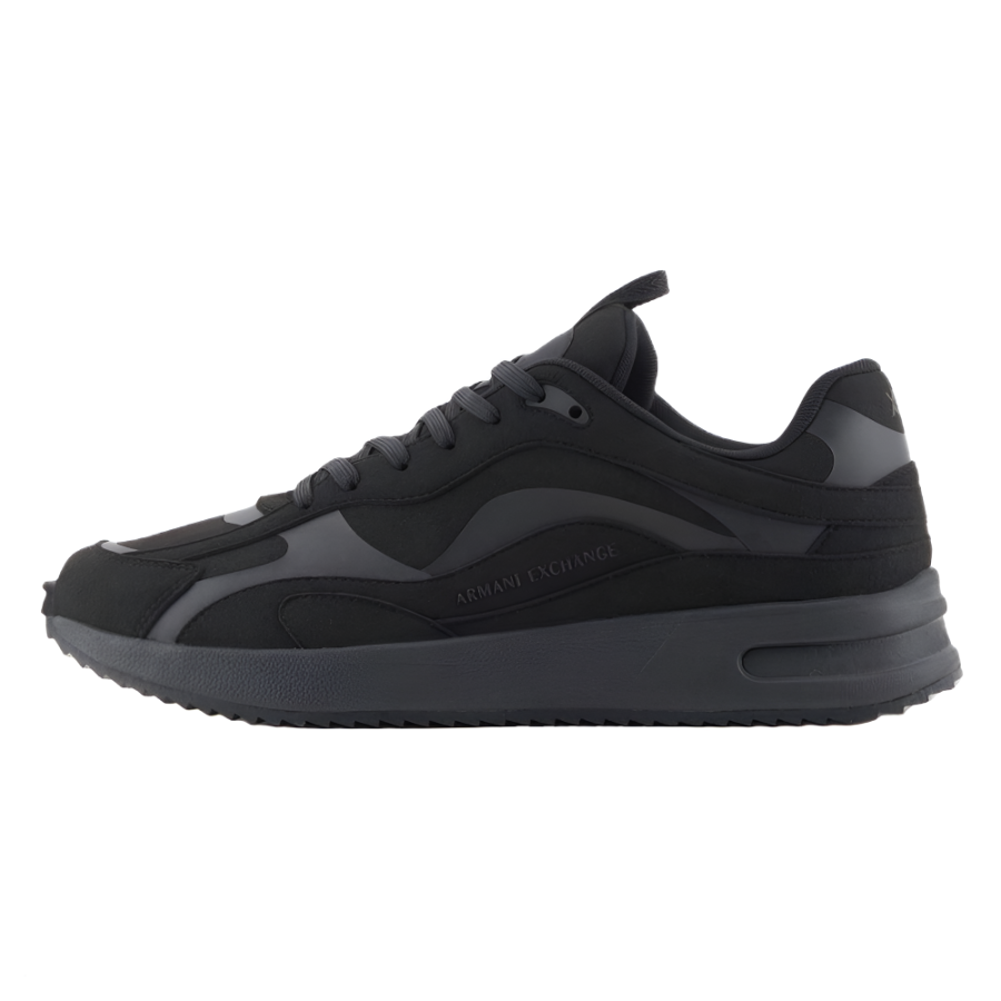 ARMANI EXCHANGE ARMANI EXCHANGEAE Suede Low top Casual Shoes Men's Black