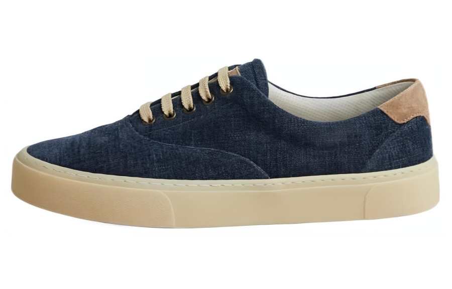 Brunello Cucinelli Low top Skateboard Shoes Men's Dark Blue