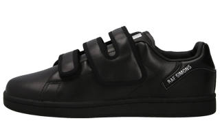 RAF SIMONS Orion Redu Leather Low top Stylish Skateboarding Shoes Men's Black