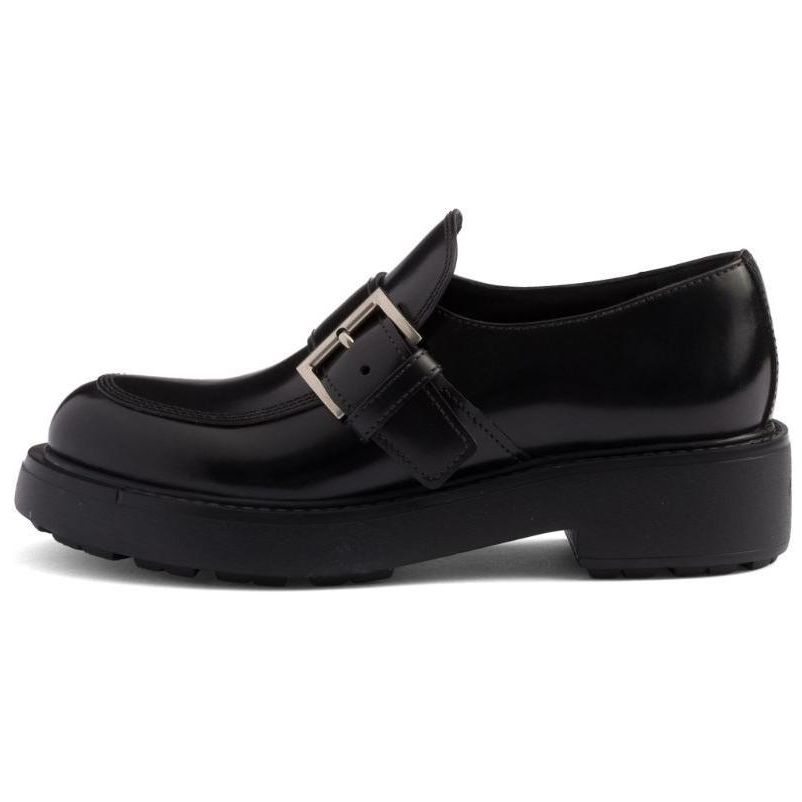 PRADA PRADA Brushed Loafers Women's Black