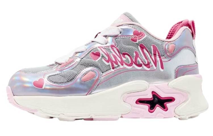 MSCHF Leather Low top Casual Shoes Unisex Pink White