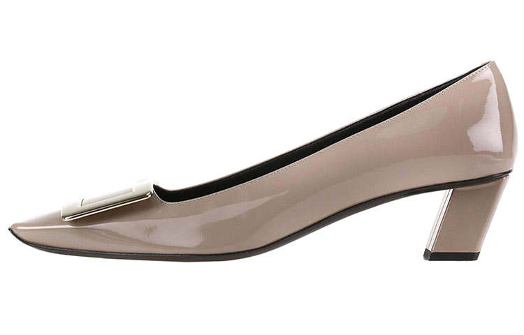 Roger Vivier Chunky Heel High Heels 4.5cm Women's Taupe