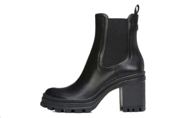 Veronica Beard Leather Chelsea Boots Women's Black