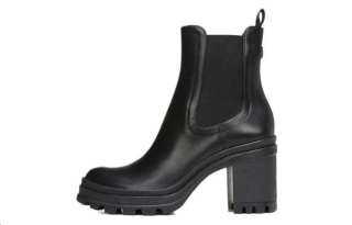 Veronica Beard Leather Chelsea Boots Women's Black