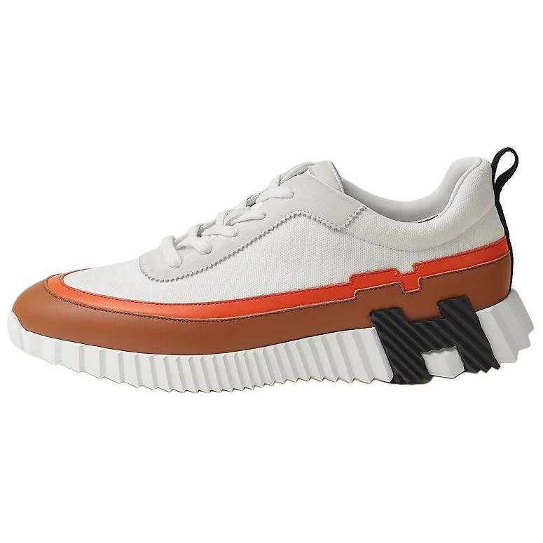 HERMES HERMES Bouncing Low top Casual Shoes Men's White