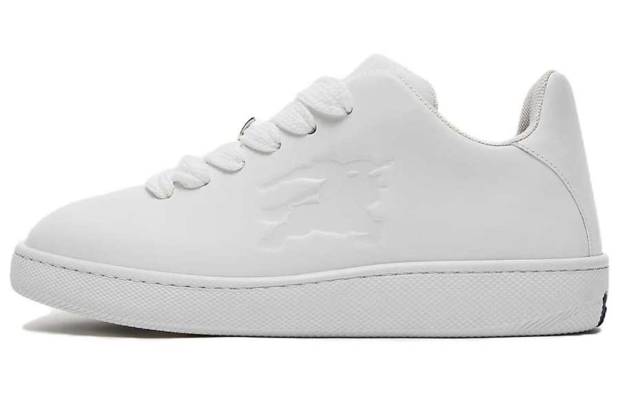 Burberry Burberry Leather Box Sneaker 'Debossed Equestrian Knight White'