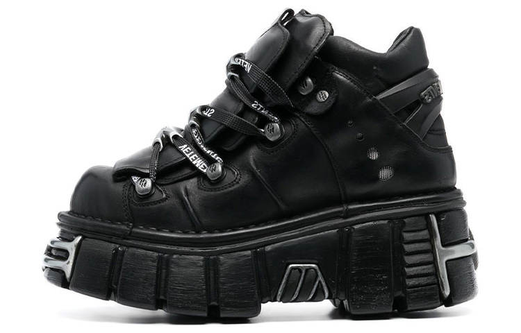 Vetements Leather Low top Casual Shoes Women's Black