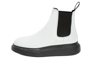 Alexander McQueen Hybrid Chelsea Boots Women's White