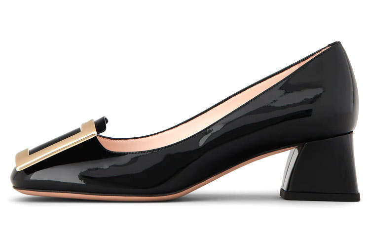 Roger Vivier Très Vivier Chunky Heel High Heels 4.5cm Women's Black