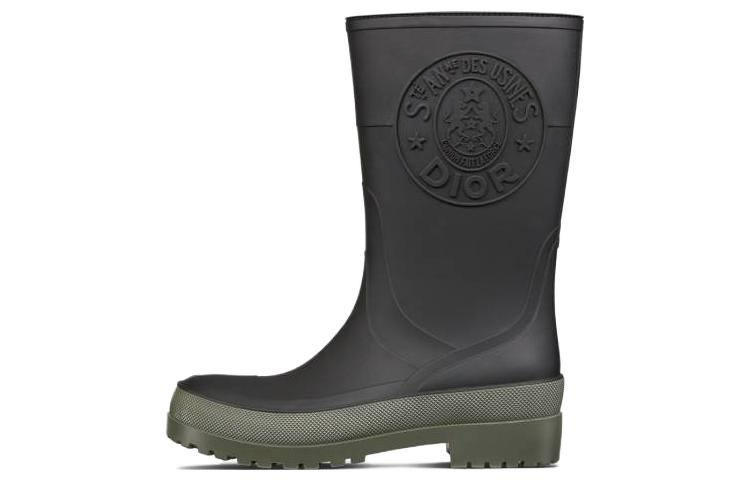 DIOR Diorunion Rubber Fashion Ankle Boots Women's Black