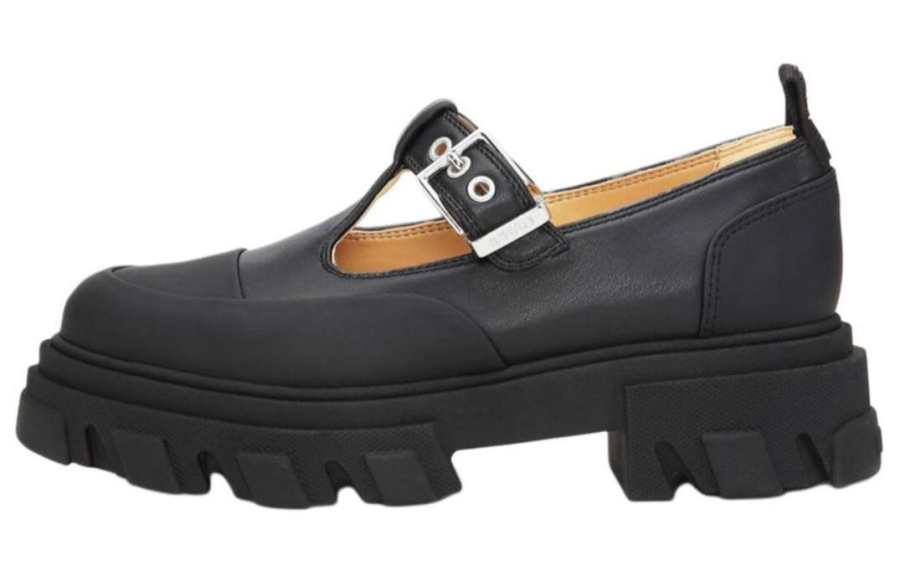 GANNI Cleated Mary Jane Shoes