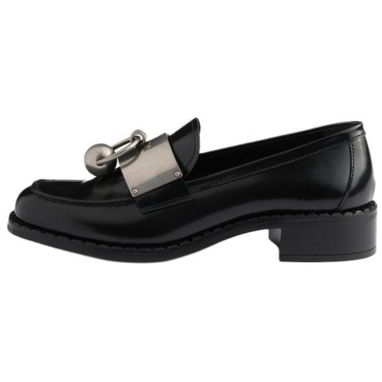PRADA PRADA Leather Loafers 3.5cm Women's Black