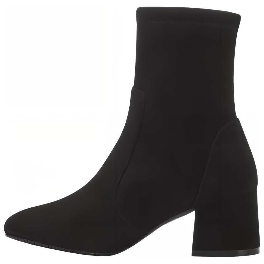 Stuart Weitzman Stuart Weitzman/SW Sleek Sock Leather Ankle Boots 6CM Women's Black