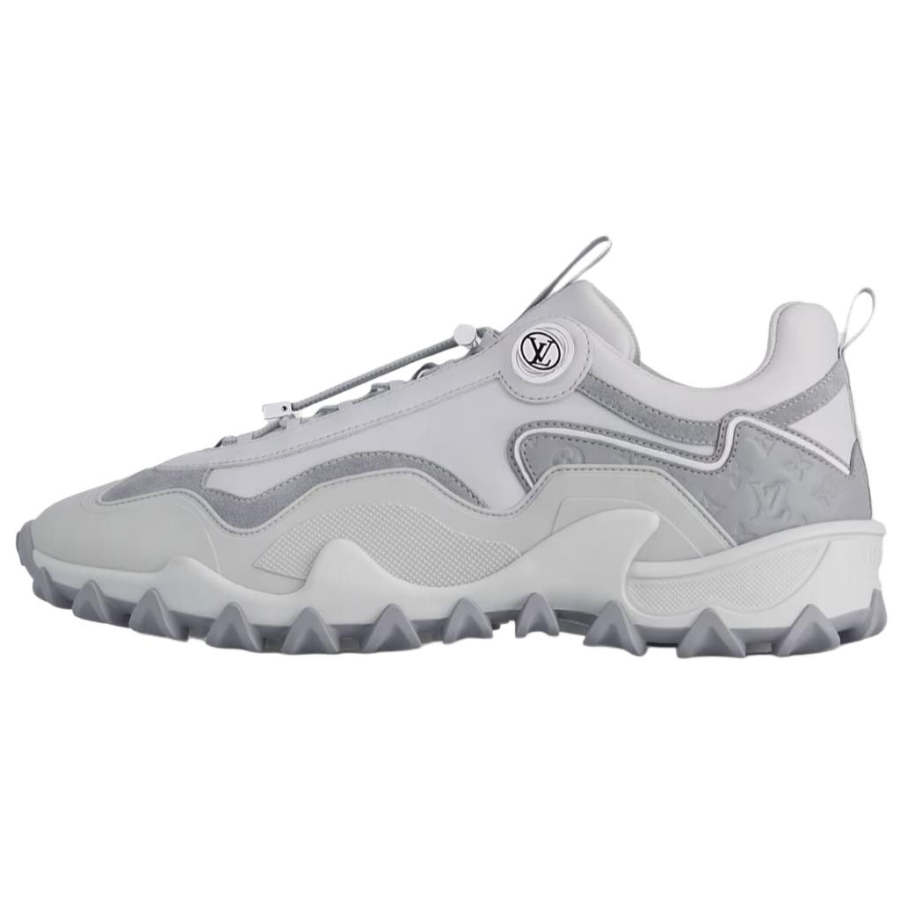 LOUIS VUITTON RUSH Low top Casual Shoes 5cm Women's Gray