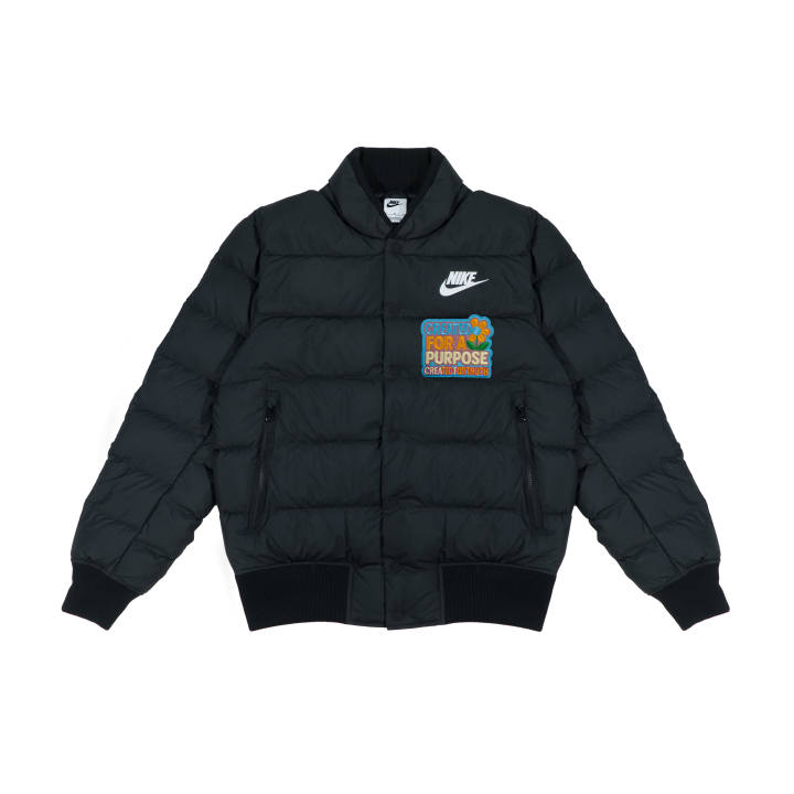 Nike Nike Down Jackets Unisex Black Baseball Collar Moderate