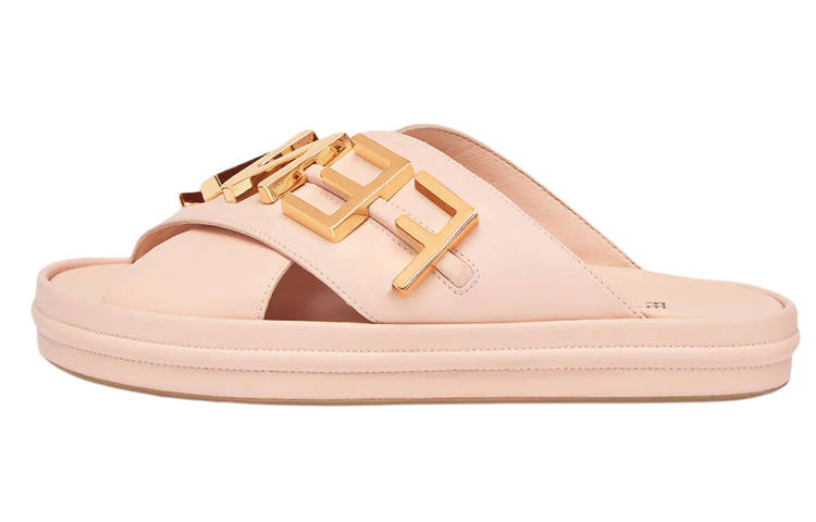 FENDI FENDI Lettering Logo Flat Slides