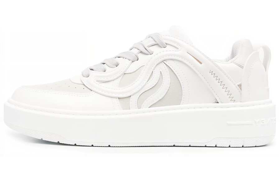 Stella McCartney Leather Low top Stylish Skateboarding Shoes Women's White