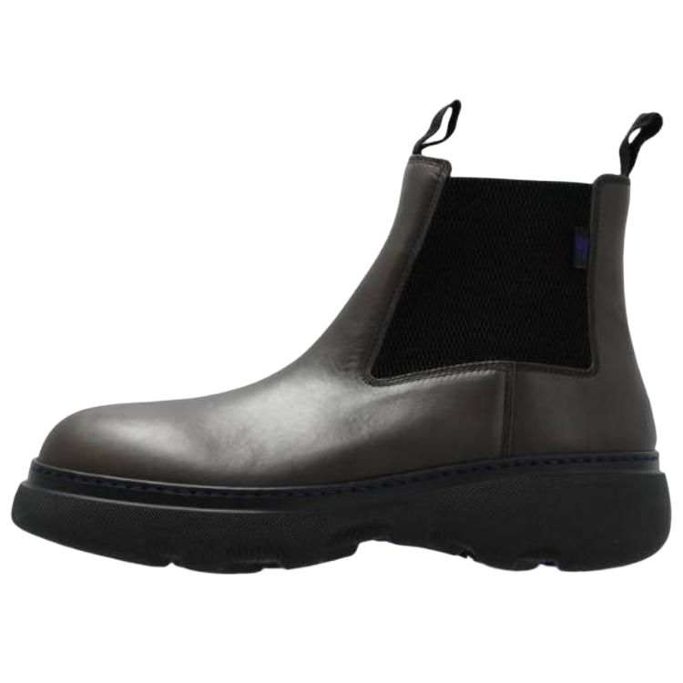 Burberry CREEPER Short Chelsea Boots Men's Black