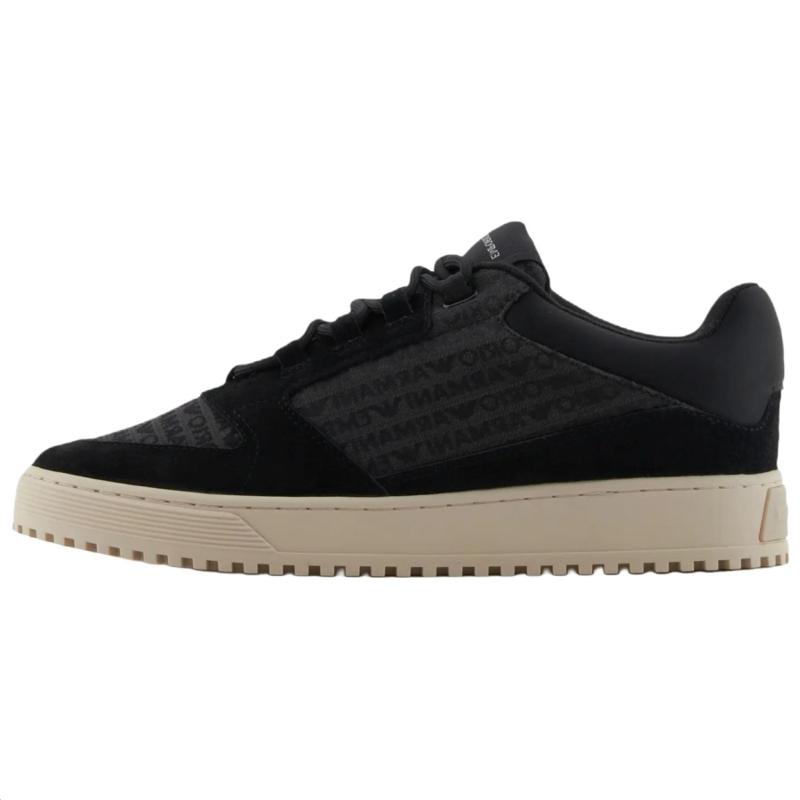 EMPORIO ARMANI Jacquard Logo Lettering Sneakers
