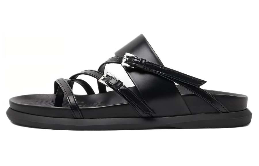 MIISTA Slide Slippers 3cm Women's Black