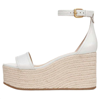 Veronica Beard Leather One Strap Sandals 3.5cm Women's White