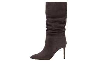 Paris Texas Leather Knee high Boots 8.5cm Women's Umber