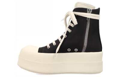 Rick Owens DRKSHDW High top Canvas Shoes Women's Black