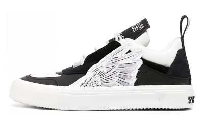 Marcelo Burlon Low top Stylish Skateboarding Shoes Men's Black White