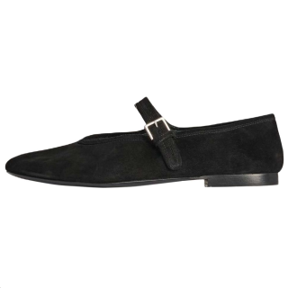 THE ROW Boheme MJ Flat Mary Jane Shoes Women's Black