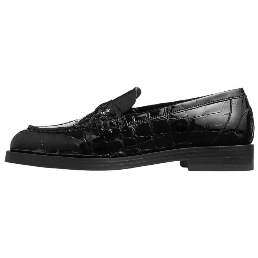 Jimmy Choo Ivy Leather Loafers Women's Black