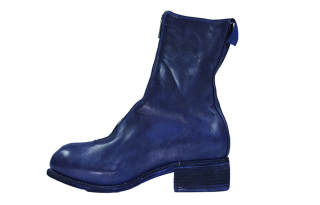 GUIDI Front-zip Round-toe Boots