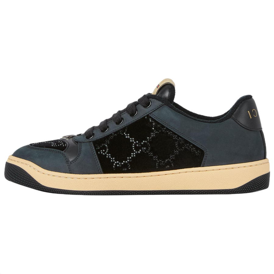 GUCCI Screener Low top Skateboard Shoes 1cm Women's Black
