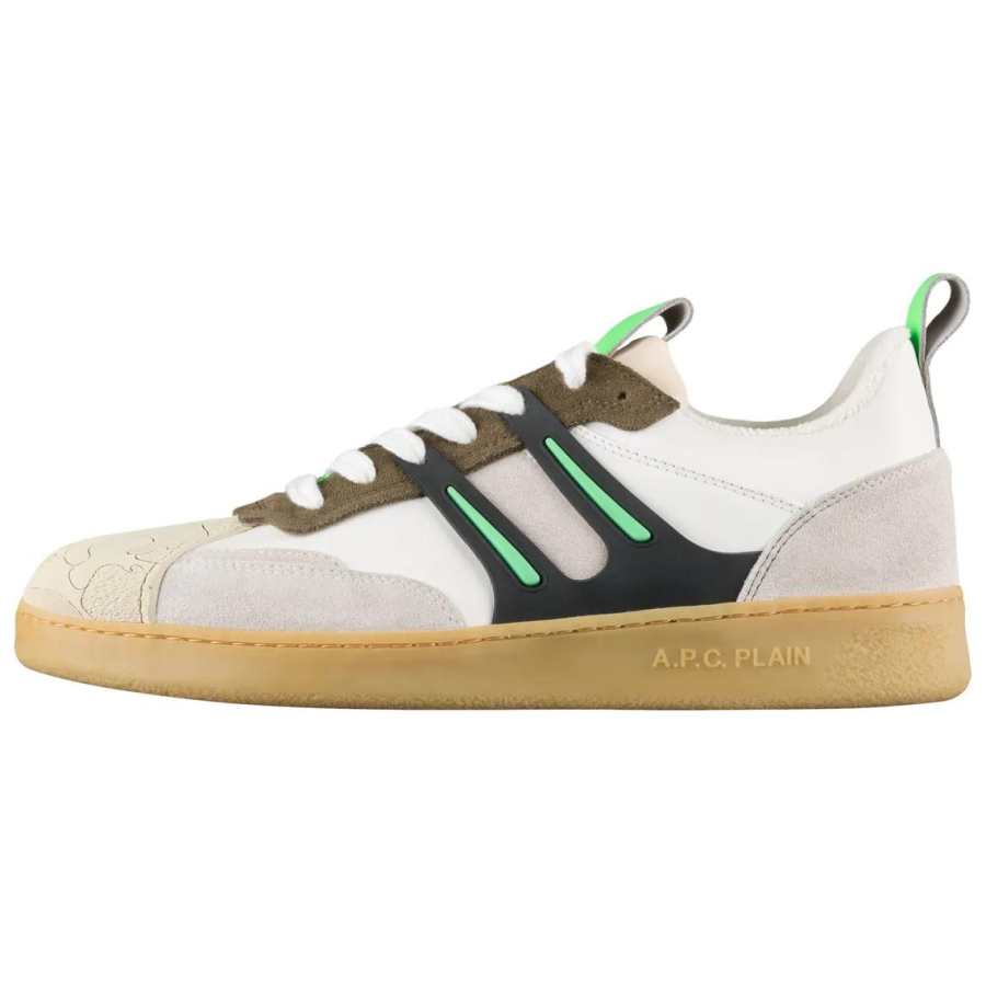 A.P.C Saint Jean Leather Low top Skateboard Shoes Unisex White